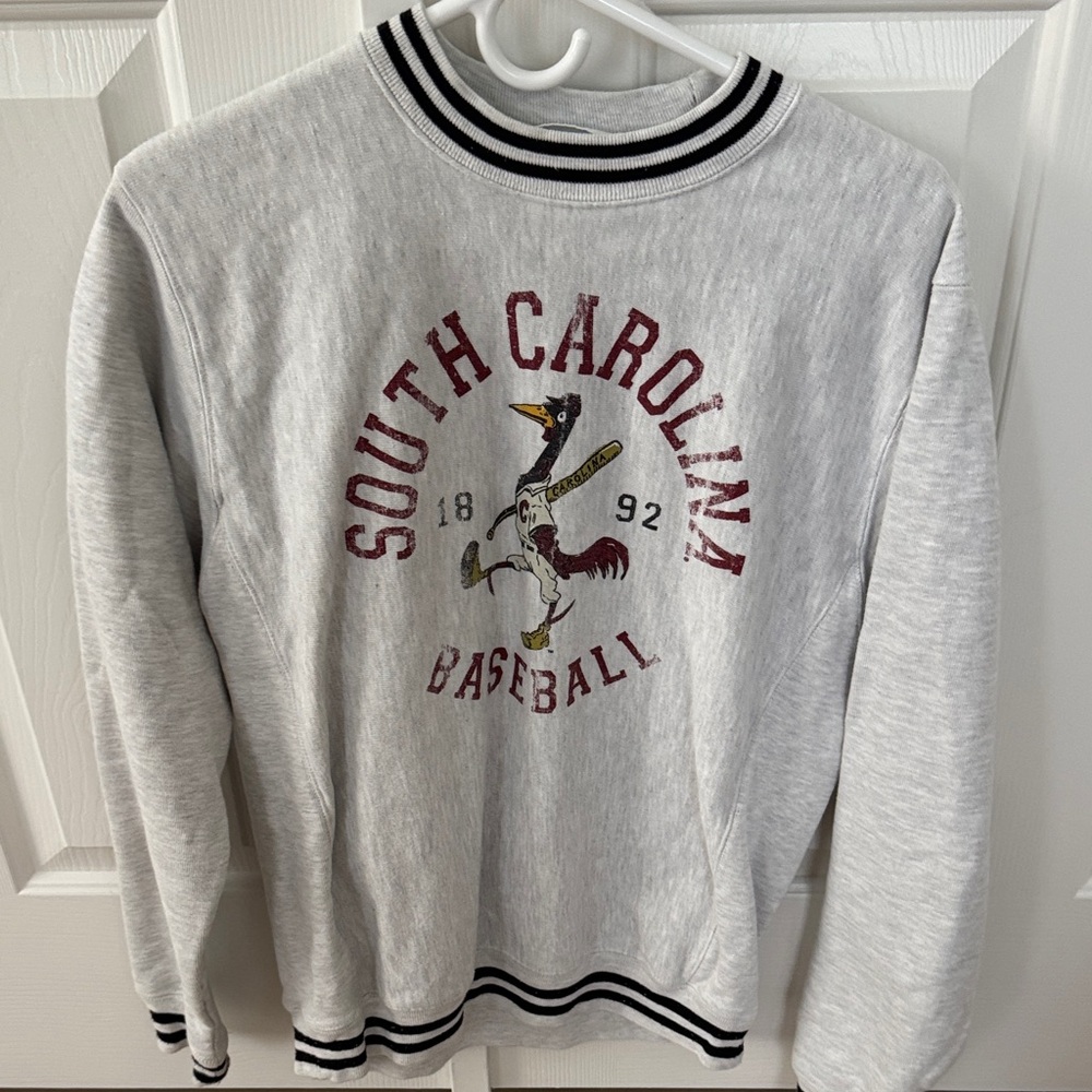 Champion South Carolina Baseball Crewneck Sweater - Gray